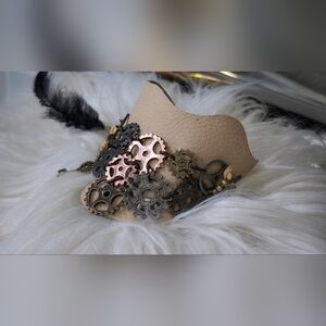 Handmade Leather Adjustable Steampunk Arm Wrist Cuff Bracelet